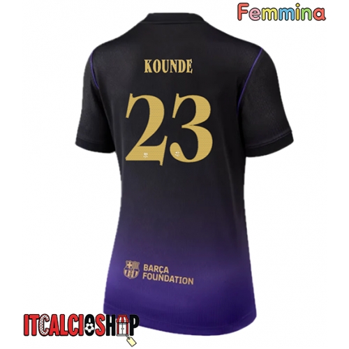 Barcelona Jules Kounde #23 Seconda Maglia Femmina 2026-27 Manica Corta